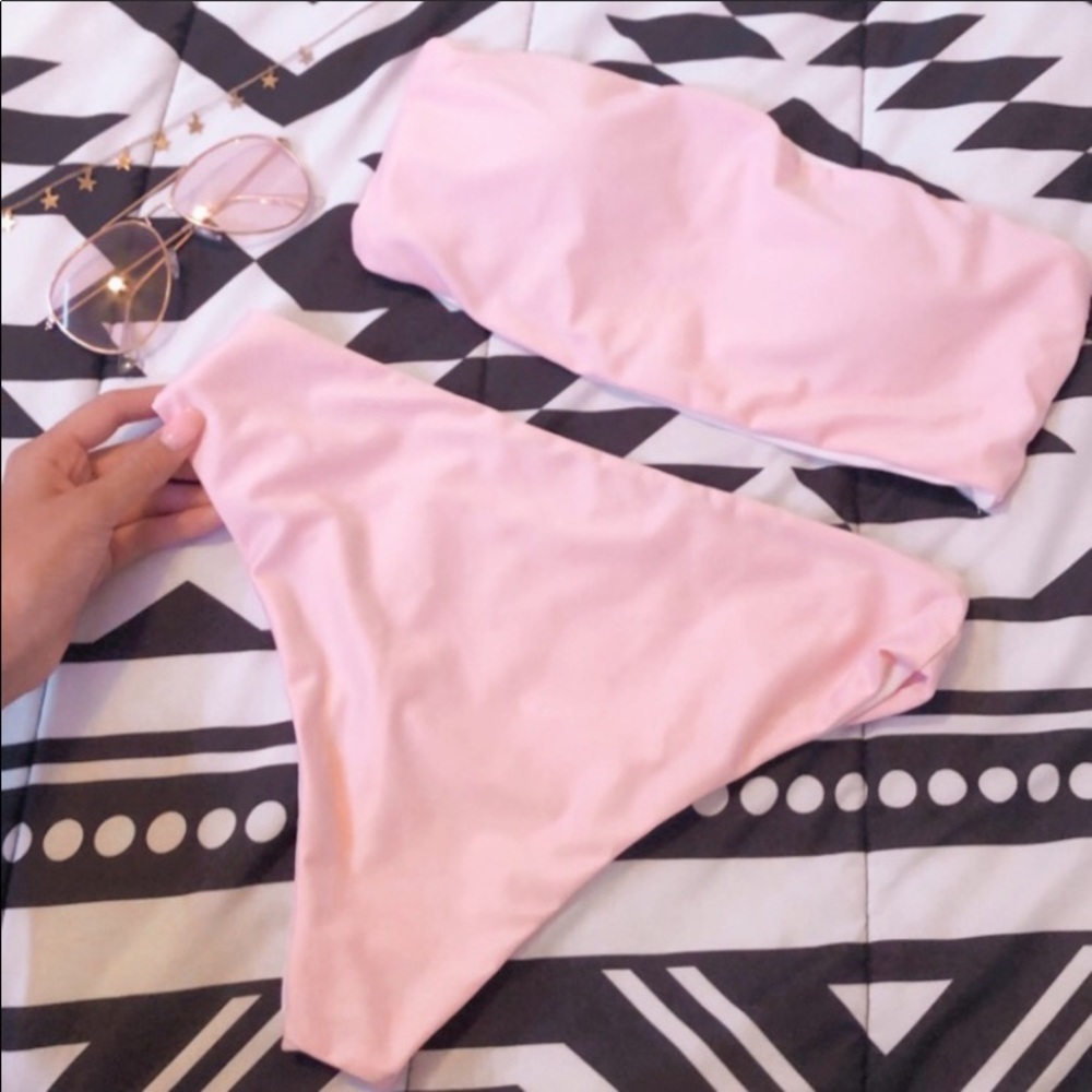 Baby pink SHEIN bikini